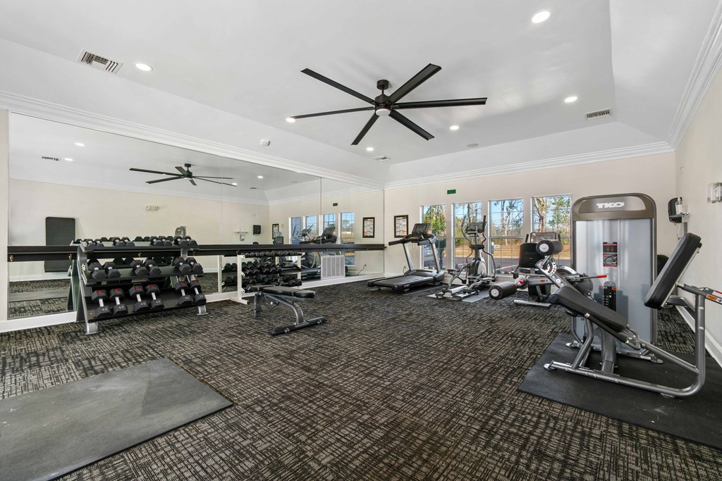 Two Level Fitness Center at Baldwin Farms Apartments, Robertsdale, AL