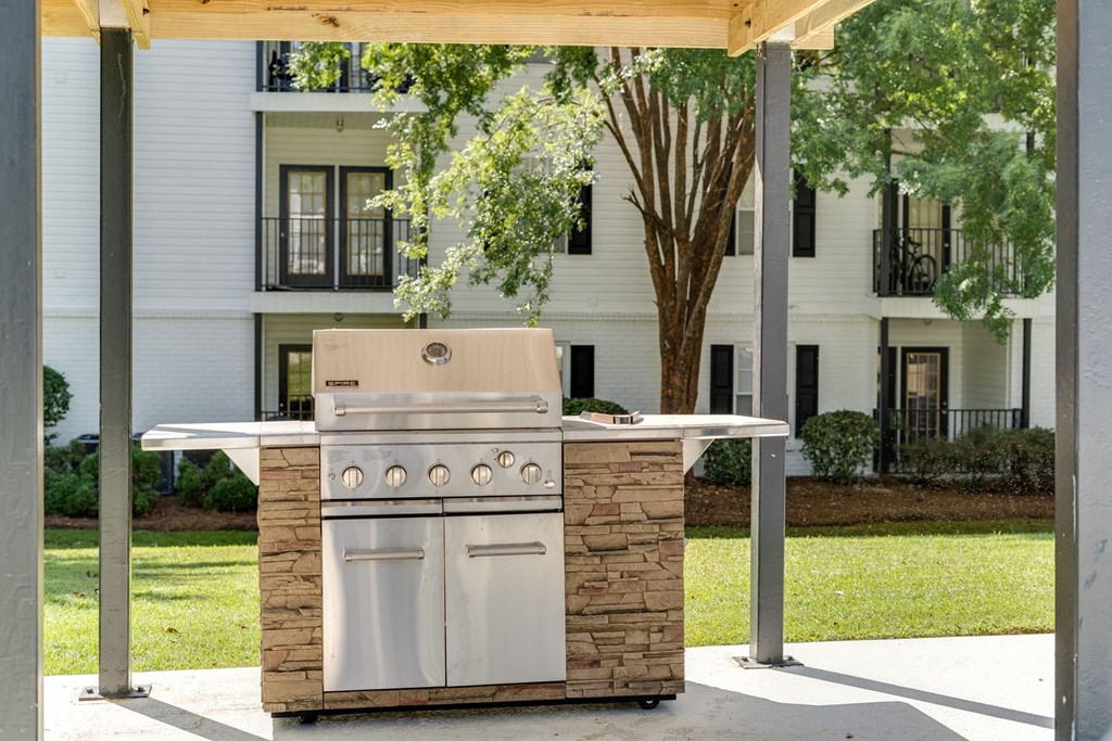 a stainless steel barbecue grill in front of a house at Dothan Farms, Dothan, 36305