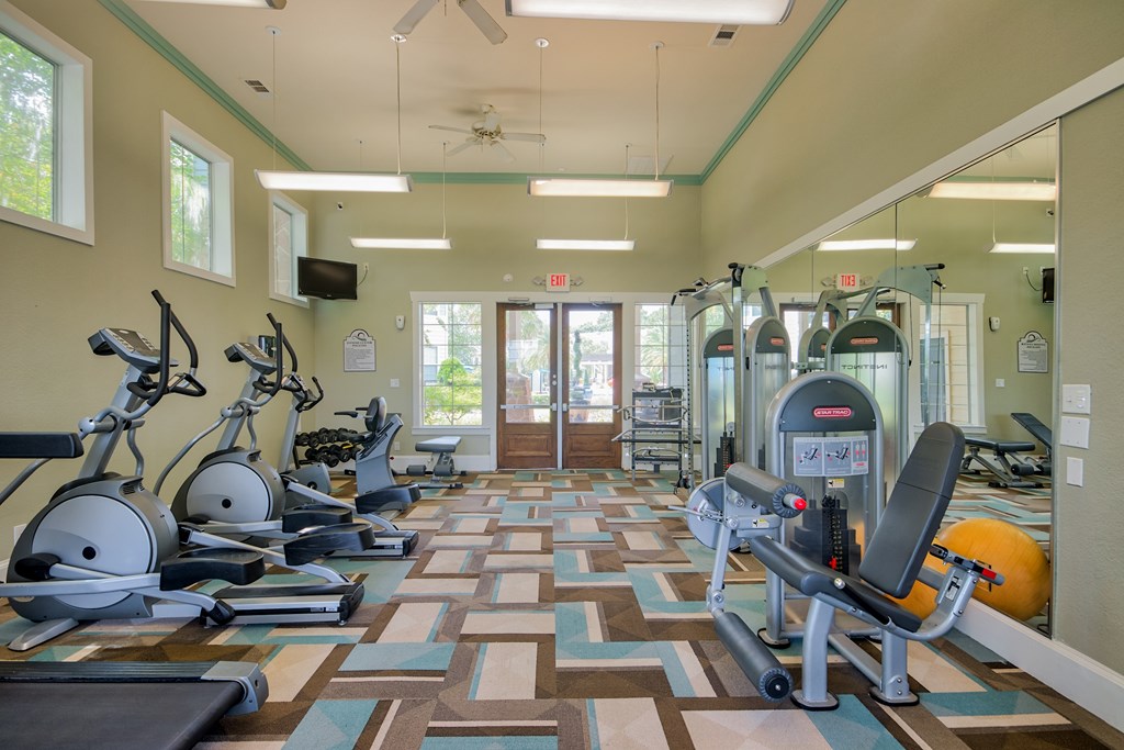  A Gym With Exercise Equipment  at Villas at Bon Secour Apartments, Gulf Shores, Alabama