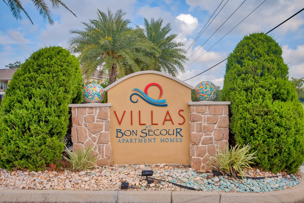 A Sign For Property at Villas at Bon Secour Apartments, Gulf Shores, Alabama