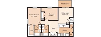 2 bed 2 bath at Ashton Oaks Apartments, New Port Richey