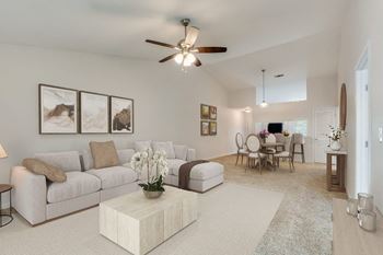 Living Room With Dining at Dothan Farms, Dothan, AL, 36305