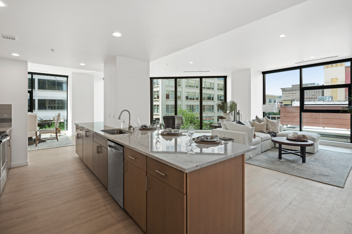 Kitchen Unit at M Apartments, Spokane, Washington