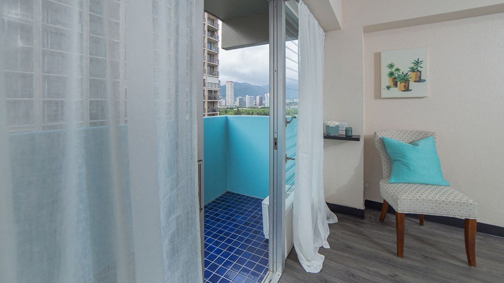 Waikiki Walina Apartments living area with decor