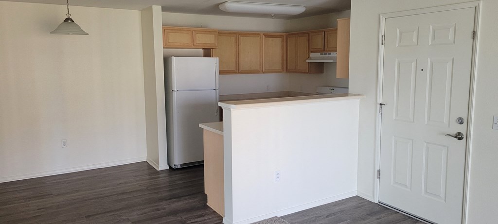 Larkspur two bedroom unit with vinyl flooring