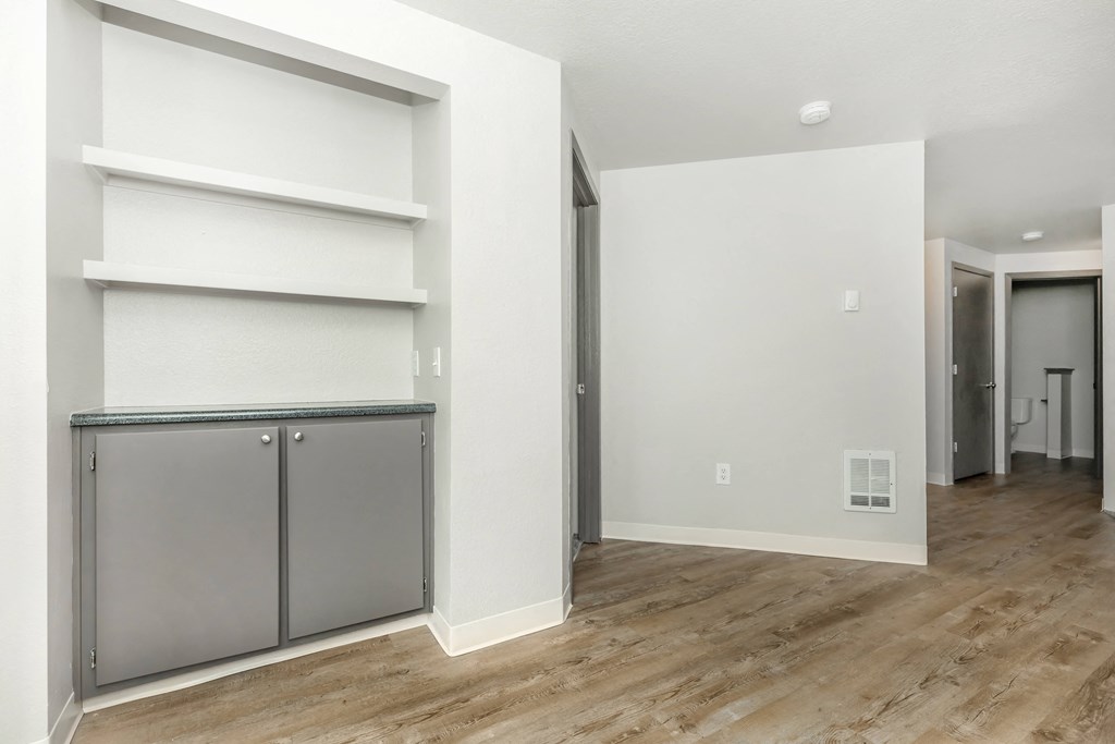 Orchard Park Apartments Hallway and Shelves