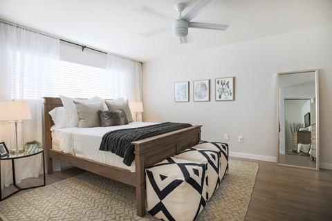 Park View on Yukon furnished bedroom