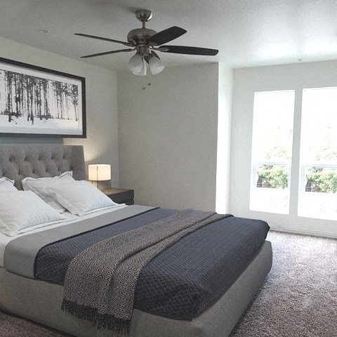 Hampton Court Apartments bedroom