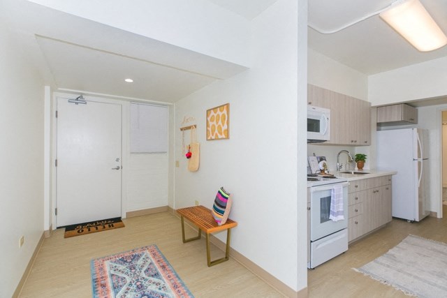 Kanekapolei Collection Kitchen Area and Entry way with decor