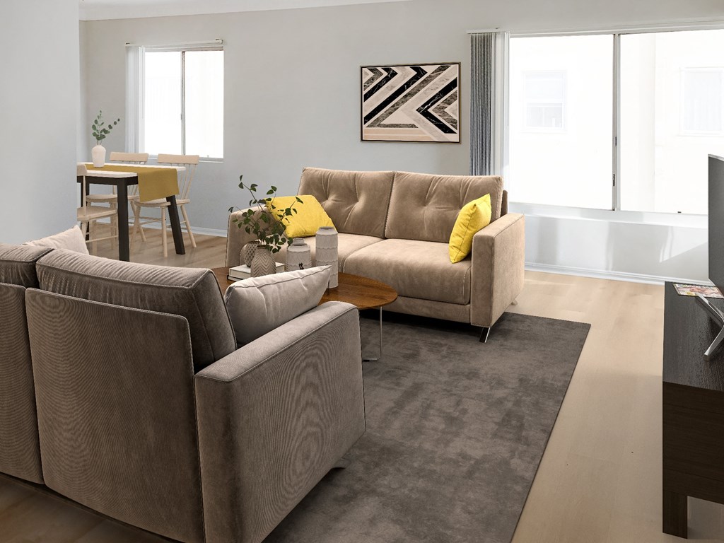 1803 North Harvard furnished living room