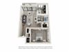 Via Esplanade 1 bedroom 1 bathroom floorplan Via Esplanade 1 bedroom 1 bathroom floorplan