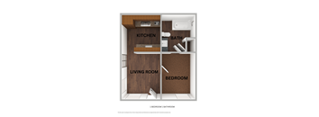 Village at Chowchilla one bedroom one bathroom floorplan