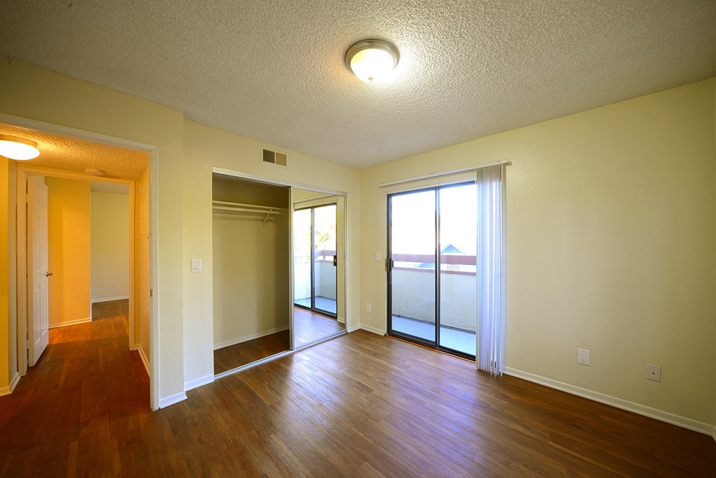 Monarch Terrace unfurnished bedroom with patio