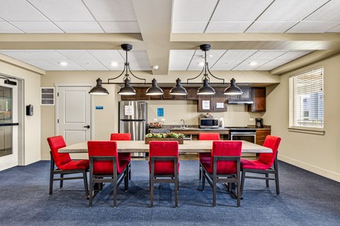 Traditions at Lafayette Community Kitchen and Dining Area