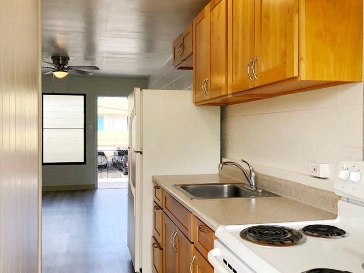 Kapiolani Village Kitchen area