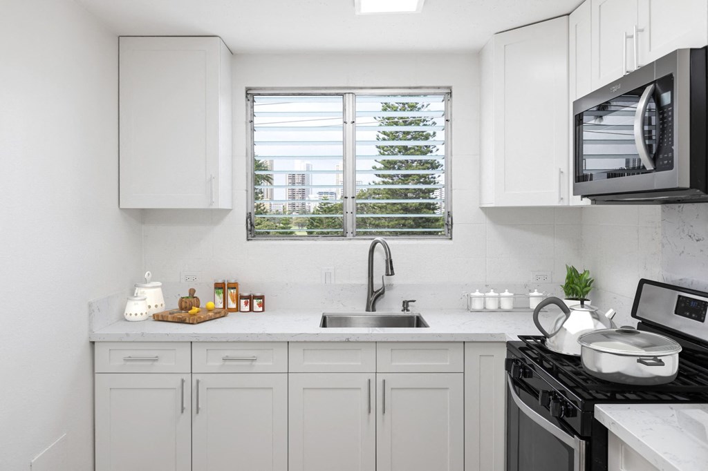 2848 Date St One Bedroom Staged-Kitchen Window