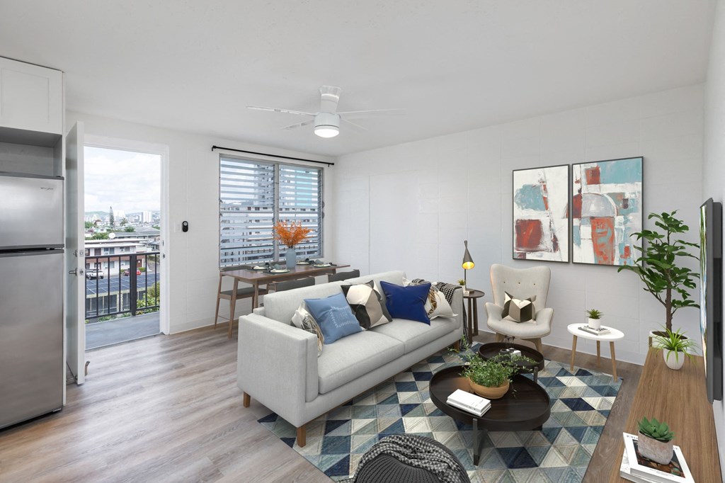 2848 Date St One Bedroom Staged-Livingroom Front