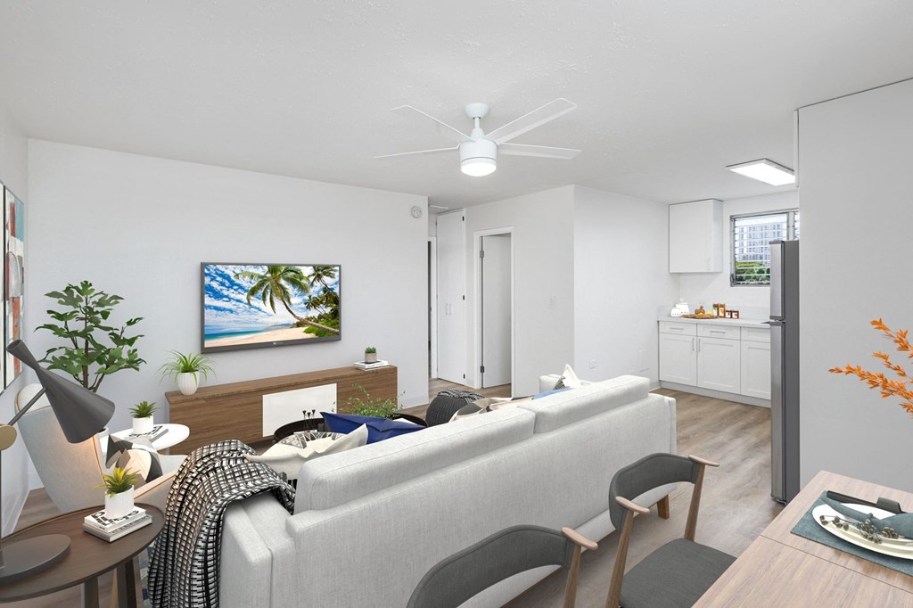 2848 Date St One Bedroom Staged-Livingroom