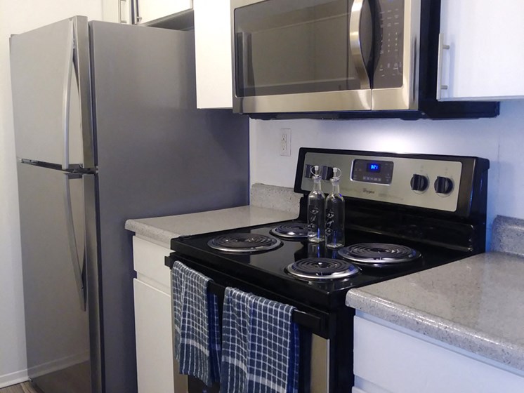 El Castillo Apartments kitchen area and alliances