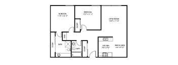 Tierra Del Sol 2Bed 2Bath Floorplan