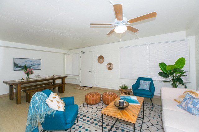 Kanekapolei Collection Living Area with decor