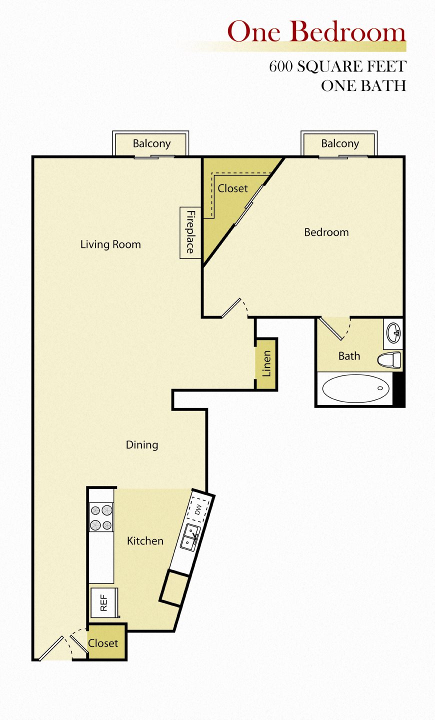 Woodman Lassen Apartments one bedroom floor plan Woodman Lassen Apartments one bedroom floor plan