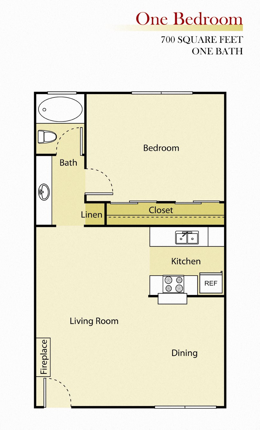 Woodman Lassen Apartments one bedroom floor plan Woodman Lassen Apartments one bedroom floor plan