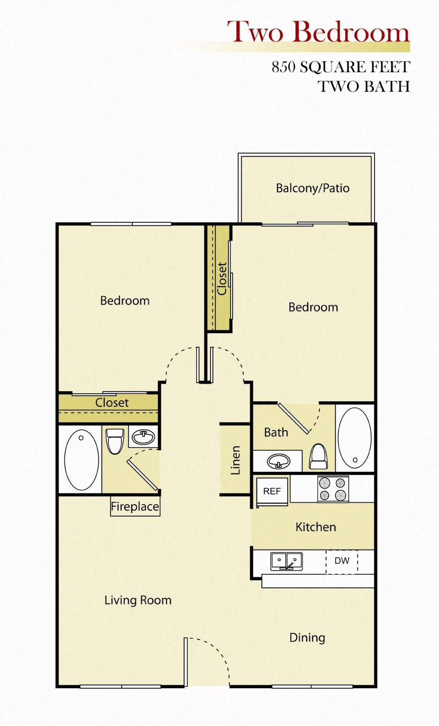 Woodman Lassen Apartments two bedroom floor plan Woodman Lassen Apartments two bedroom floor plan