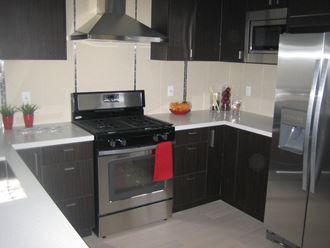 Azure the Residences kitchen area with appliances