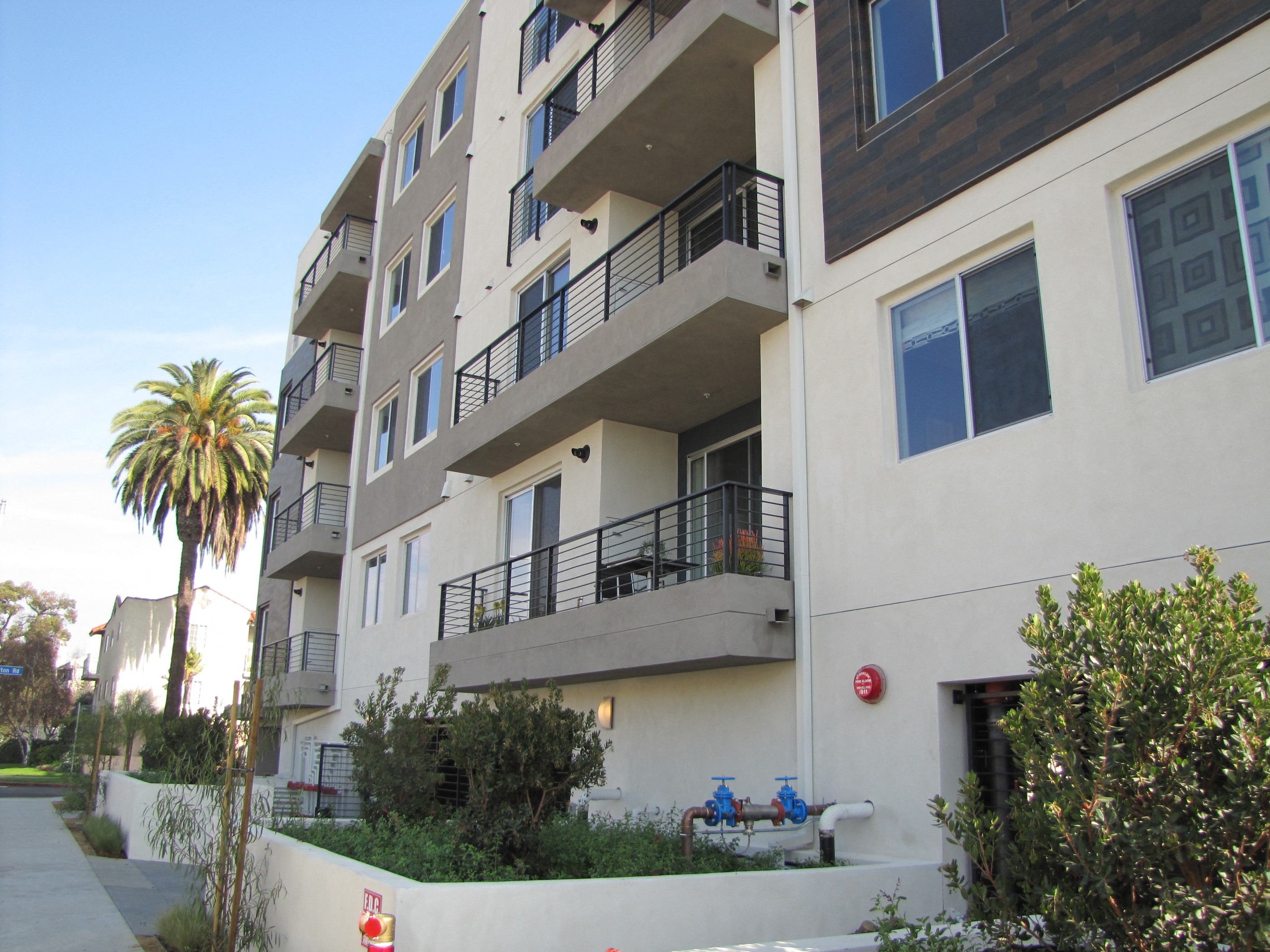 Azure the Residences exterior building view from sidewalk