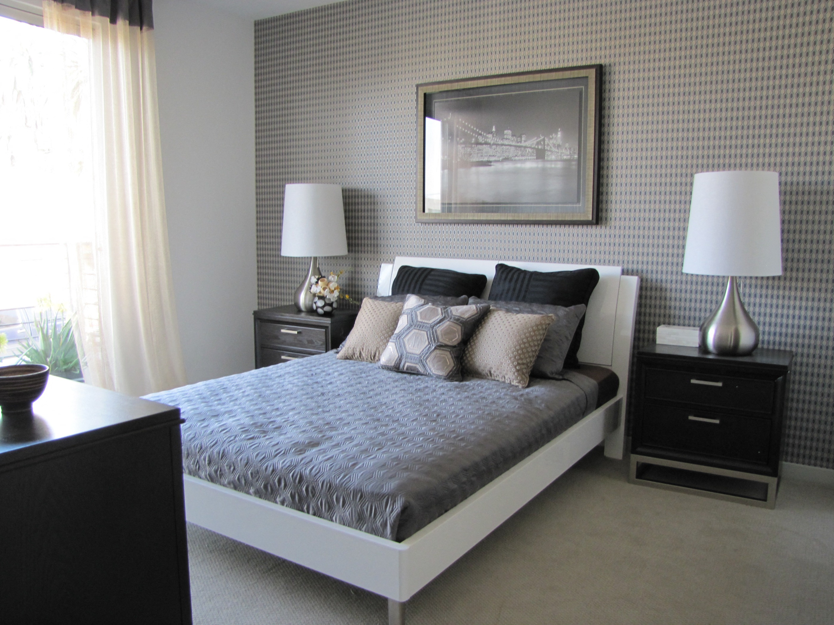 Azure the Residences master bedroom furnished