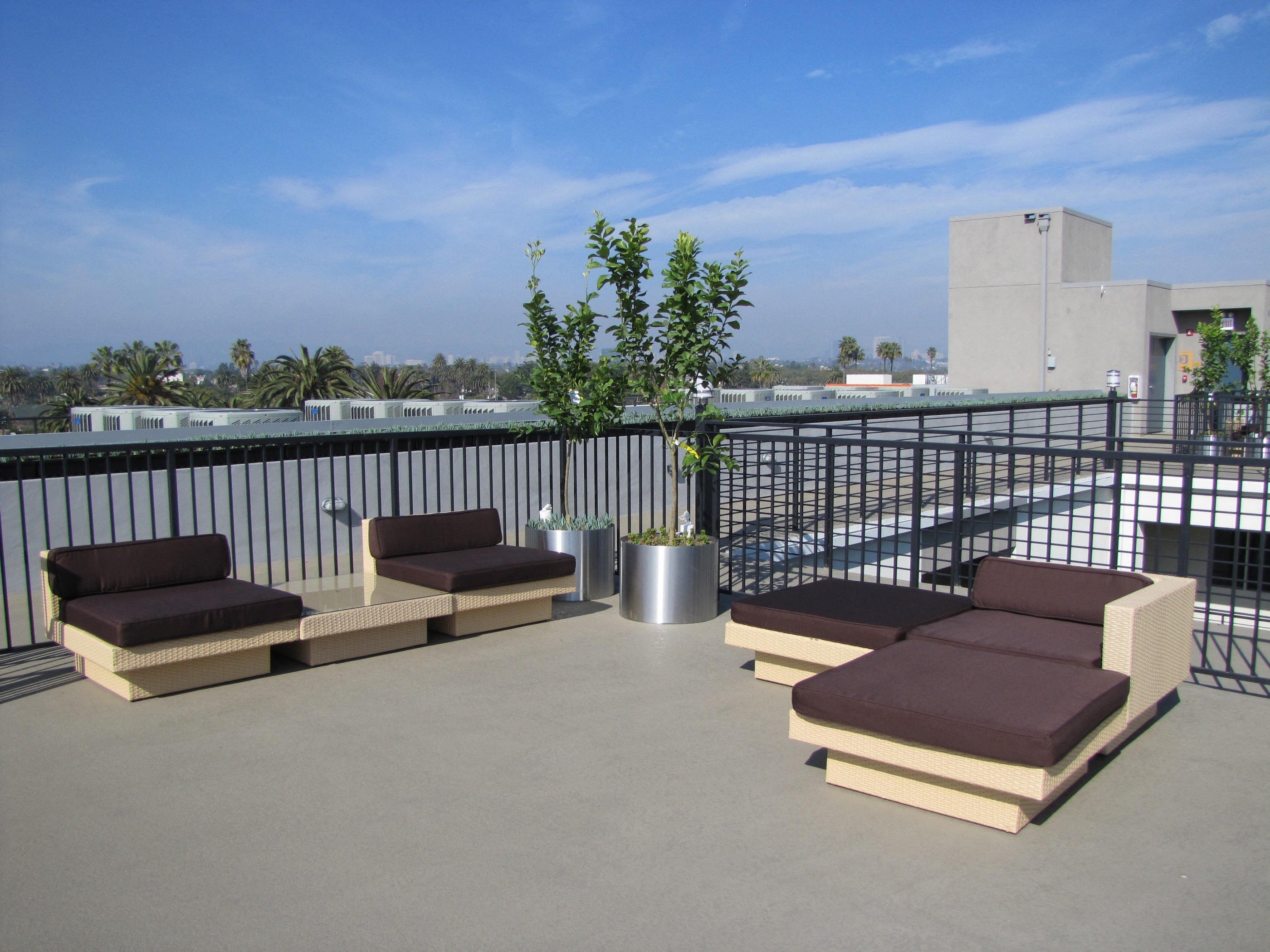 Azure the Residences rooftop sitting area