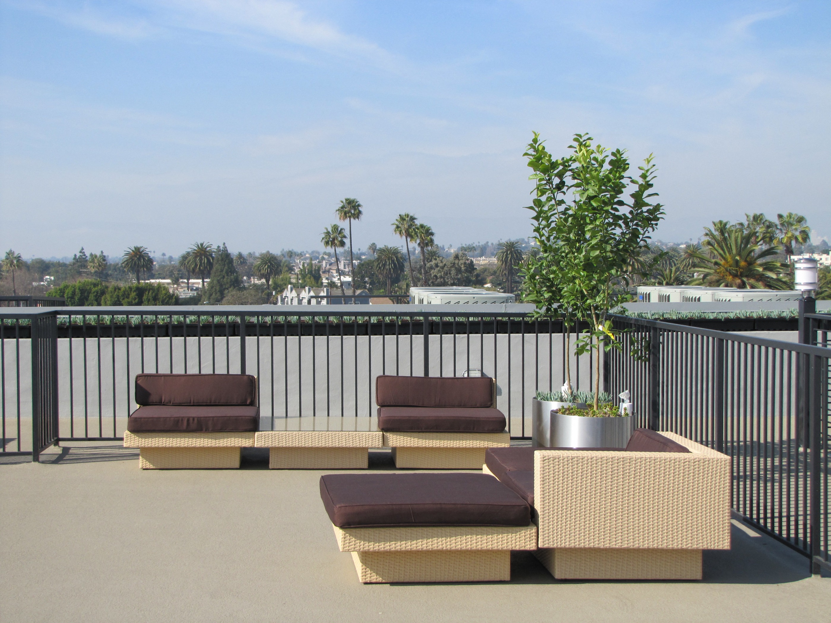 Azure the Residences rooftop sitting area