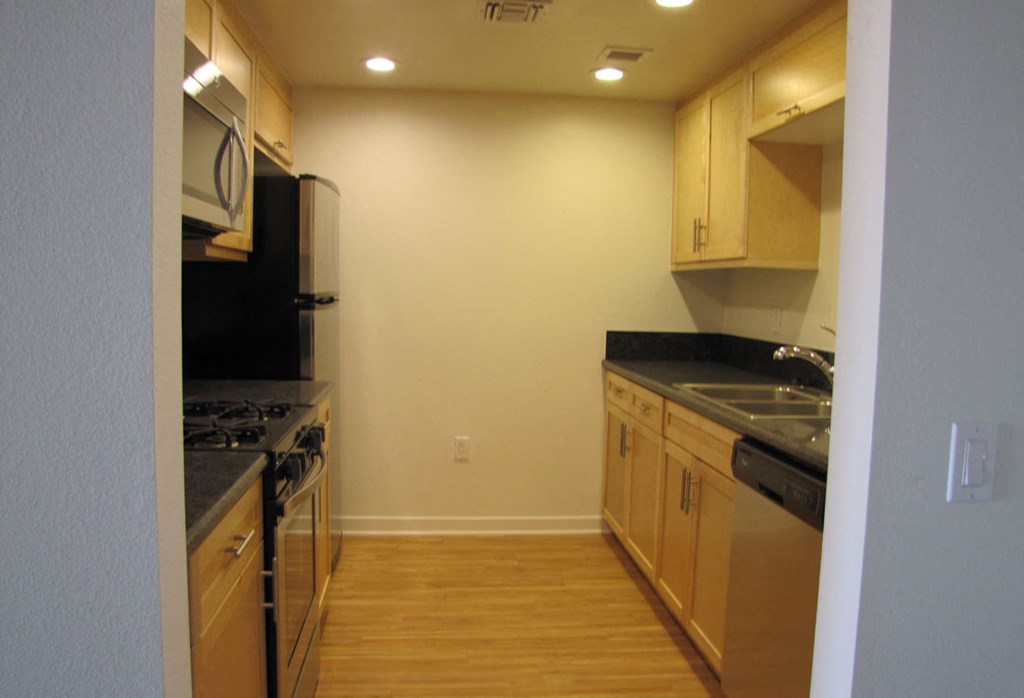 Mayfair Residences kitchen area with appliances full view