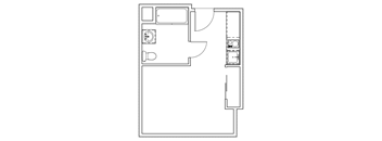 Criterion Promenade studio floor plan
