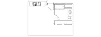 Criterion Promenade studio floor plan