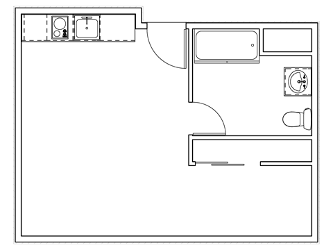 Criterion Promenade studio floor plan