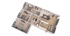 Indie Glendale 3 Bedroom 2 Bathroom Floorplan B Indie Glendale 3 Bedroom 2 Bathroom Floorplan B