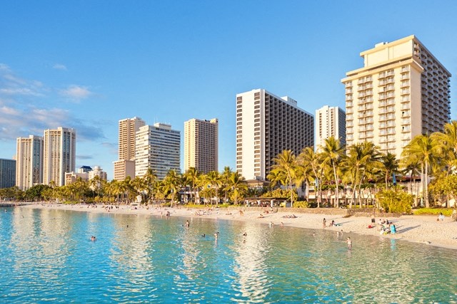 Stock photo of Waikiki during the day