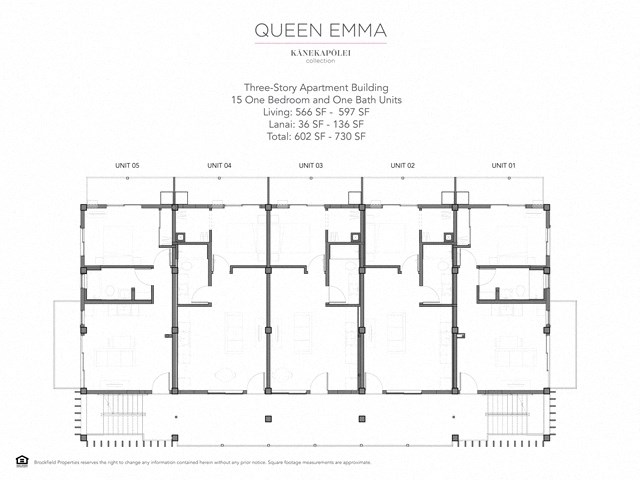 Kanekapolei Collection Queen Emma Floor plans