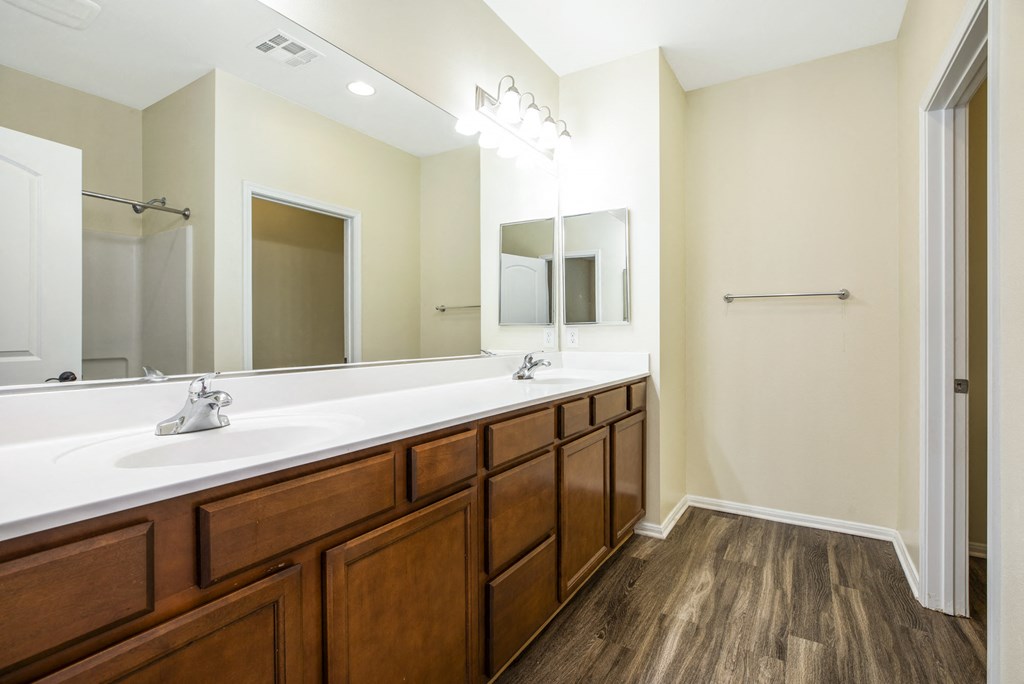 Parkside Villas bathroom double vanity