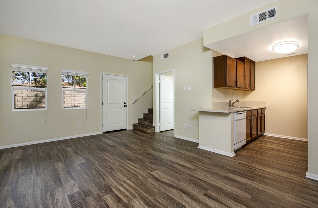 Parkside Villas unfurnished living and dining room Parkside Villas unfurnished living and dining room