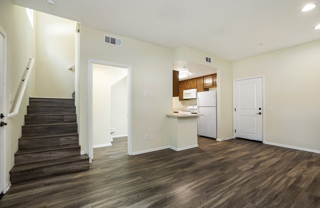 Parkside Villas staircase to upstairs