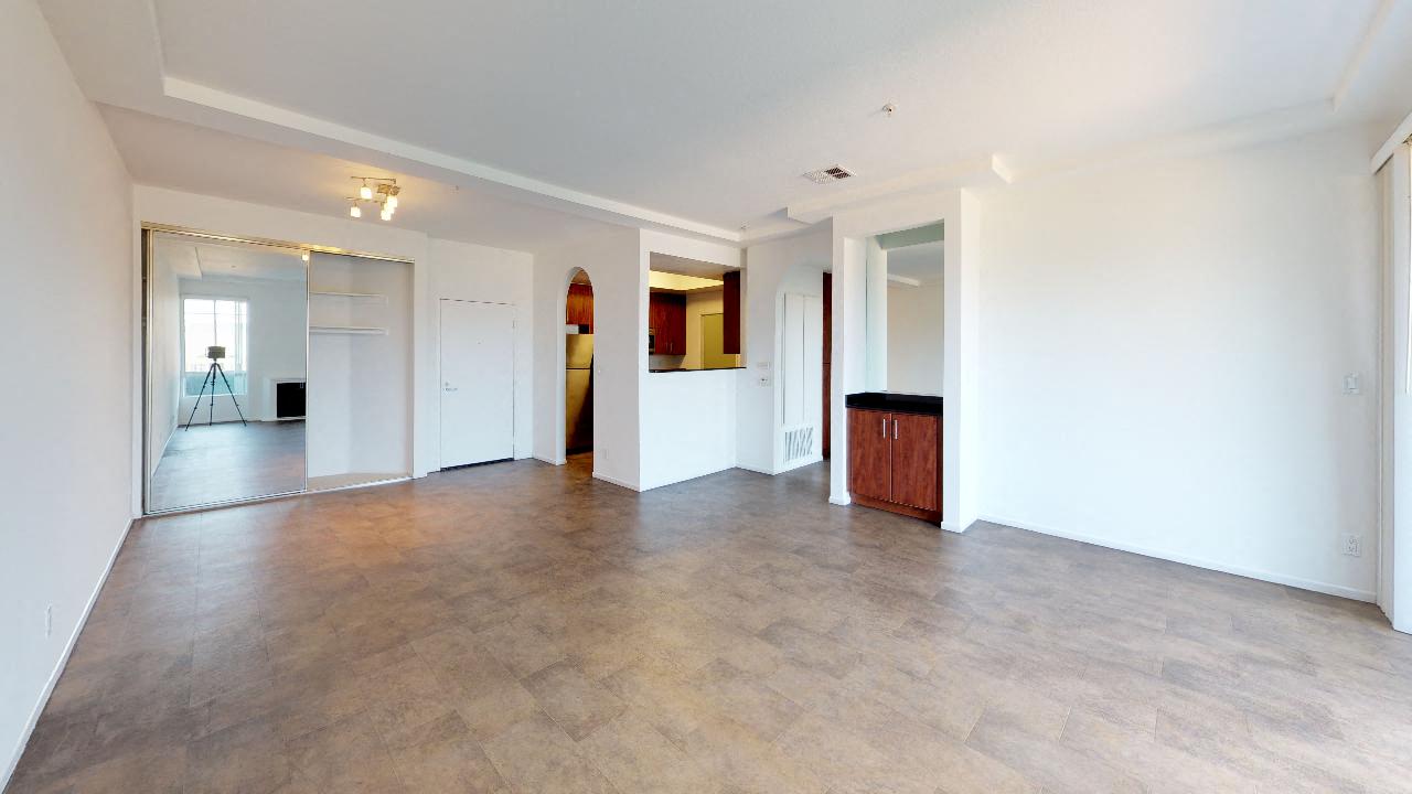 5015 Clinton Apartments unfurnished living room wide view