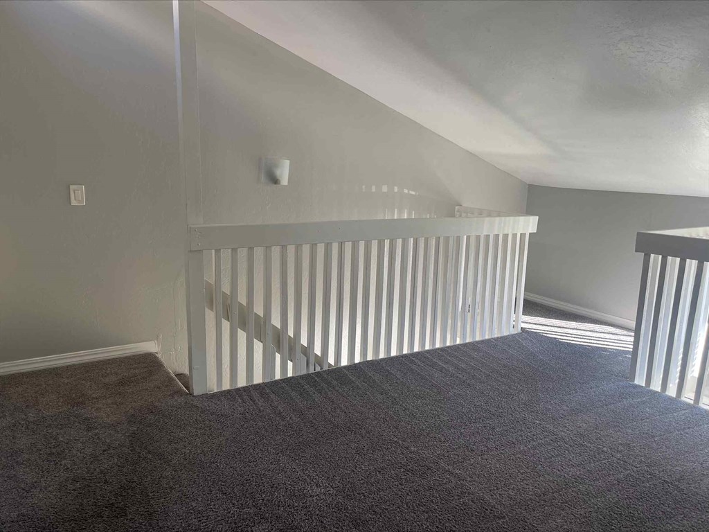 a look down the stairs from the top of the stairs