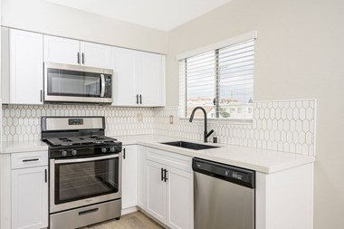 Sample Renovated Kitchen with Stainless Steel Appliance Package