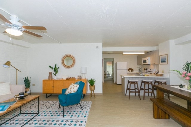 Kanekapolei Collection Living and dining area with decor