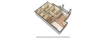Yolo Apartments 3D floor plan image