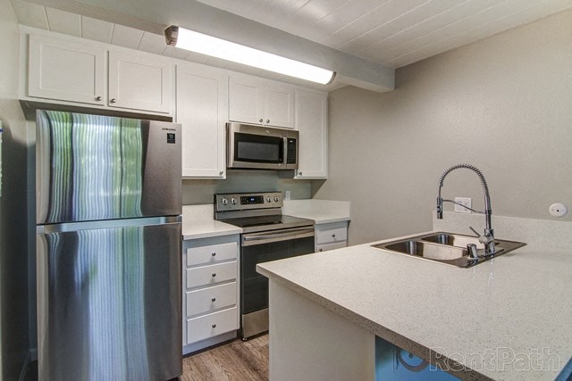 University Commons kitchen with appliances