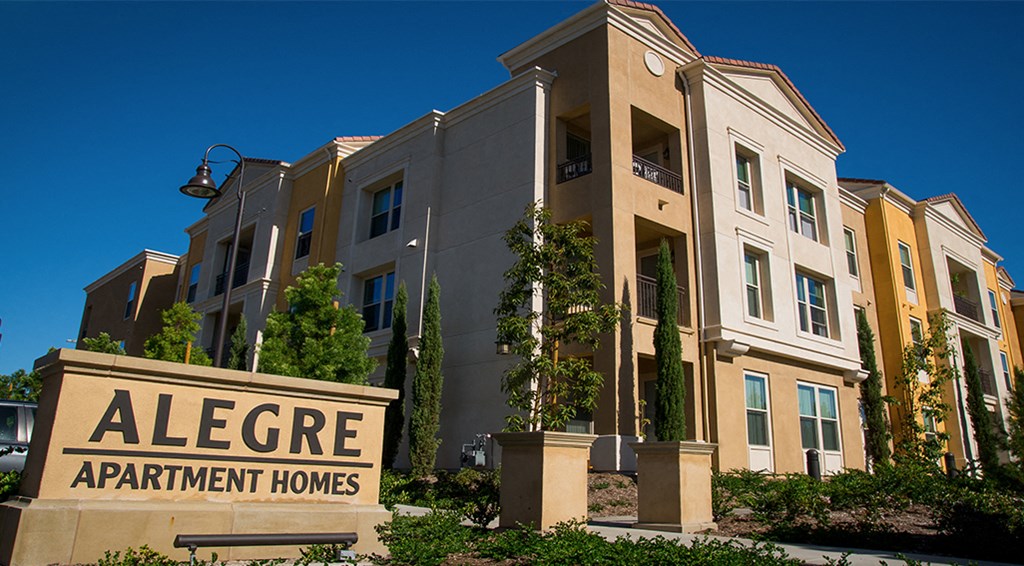 Alegre Apartments Monument Sign